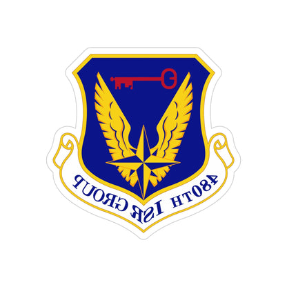 480 Intelligence Surveillance and Reconnaissance Group ACC (U.S. Air Force) REVERSE PRINT Transparent STICKER-4" × 4"-The Sticker Space