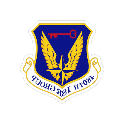 480 Intelligence Surveillance and Reconnaissance Group ACC (U.S. Air Force) REVERSE PRINT Transparent STICKER-6" × 6"-The Sticker Space