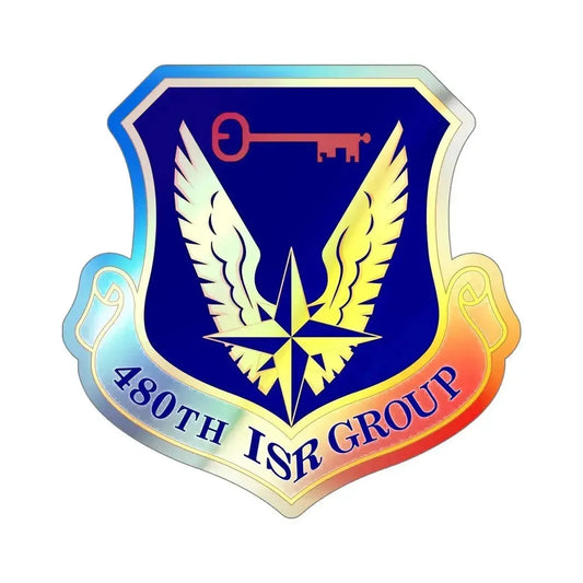 480 Intelligence Surveillance and Reconnaissance Group ACC (U.S. Air Force) Holographic STICKER Die-Cut Vinyl Decal 6 Inch Holographic - The Sticker Space