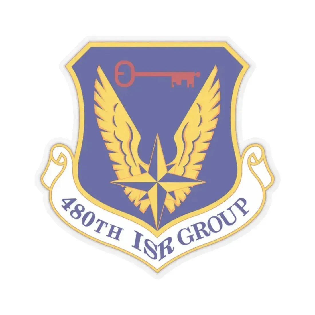480 Intelligence Surveillance and Reconnaissance Group ACC (U.S. Air Force) STICKER Vinyl Kiss-Cut Decal 2 Inch Transparent - The Sticker Space