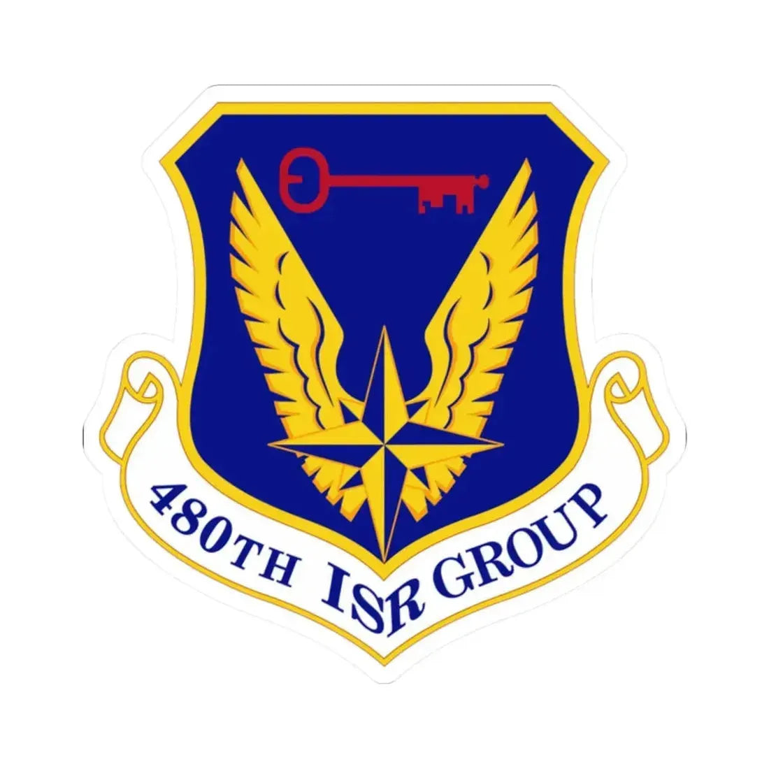 480 Intelligence Surveillance and Reconnaissance Group ACC (U.S. Air Force) STICKER Vinyl Kiss-Cut Decal 2 Inch White - The Sticker Space