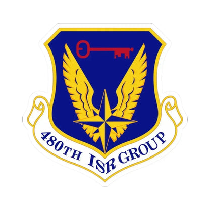 480 Intelligence Surveillance and Reconnaissance Group ACC (U.S. Air Force) STICKER Vinyl Kiss-Cut Decal 2 Inch White - The Sticker Space