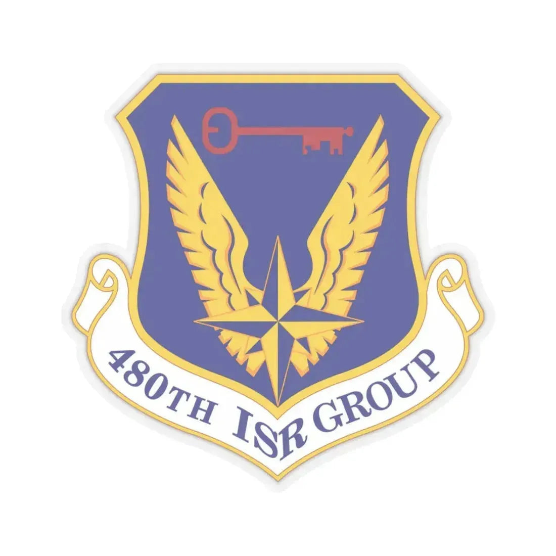 480 Intelligence Surveillance and Reconnaissance Group ACC (U.S. Air Force) STICKER Vinyl Kiss-Cut Decal 3 Inch Transparent - The Sticker Space