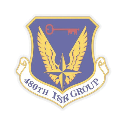 480 Intelligence Surveillance and Reconnaissance Group ACC (U.S. Air Force) STICKER Vinyl Kiss-Cut Decal 3 Inch Transparent - The Sticker Space
