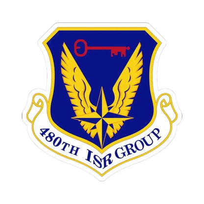 480 Intelligence Surveillance and Reconnaissance Group ACC (U.S. Air Force) STICKER Vinyl Kiss-Cut Decal 3 Inch White - The Sticker Space