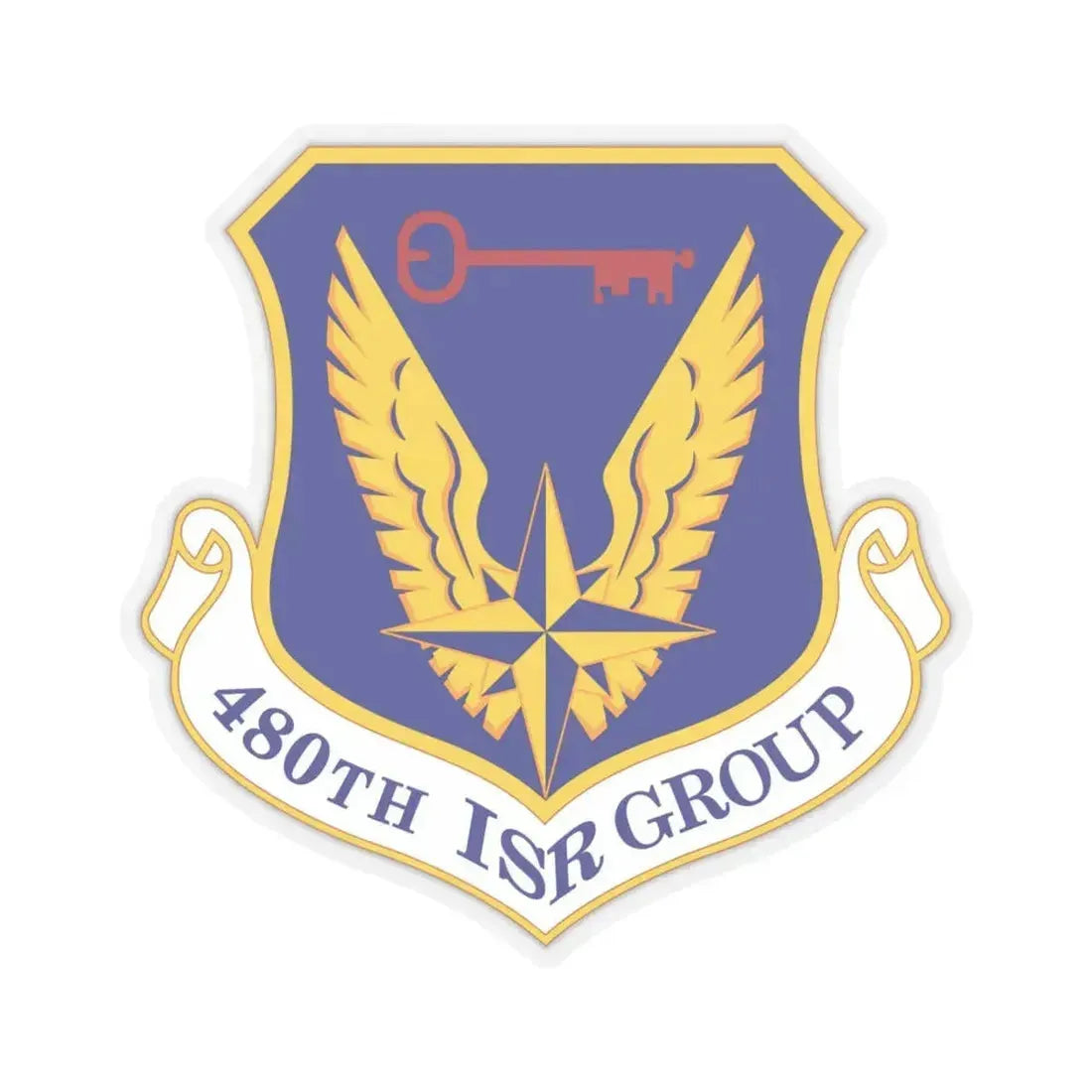 480 Intelligence Surveillance and Reconnaissance Group ACC (U.S. Air Force) STICKER Vinyl Kiss-Cut Decal 6 Inch Transparent - The Sticker Space