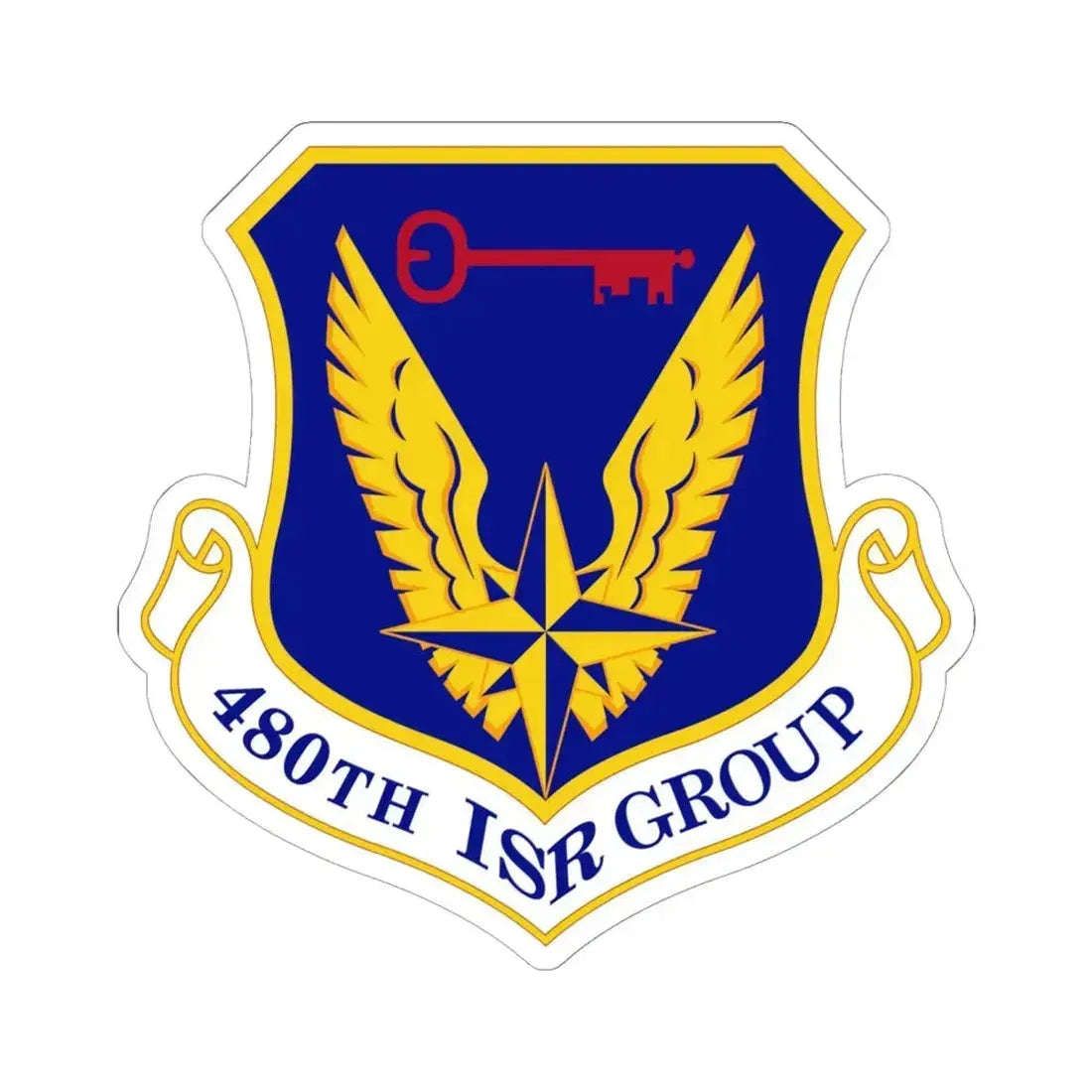 480 Intelligence Surveillance and Reconnaissance Group ACC (U.S. Air Force) STICKER Vinyl Kiss-Cut Decal 6 Inch White - The Sticker Space