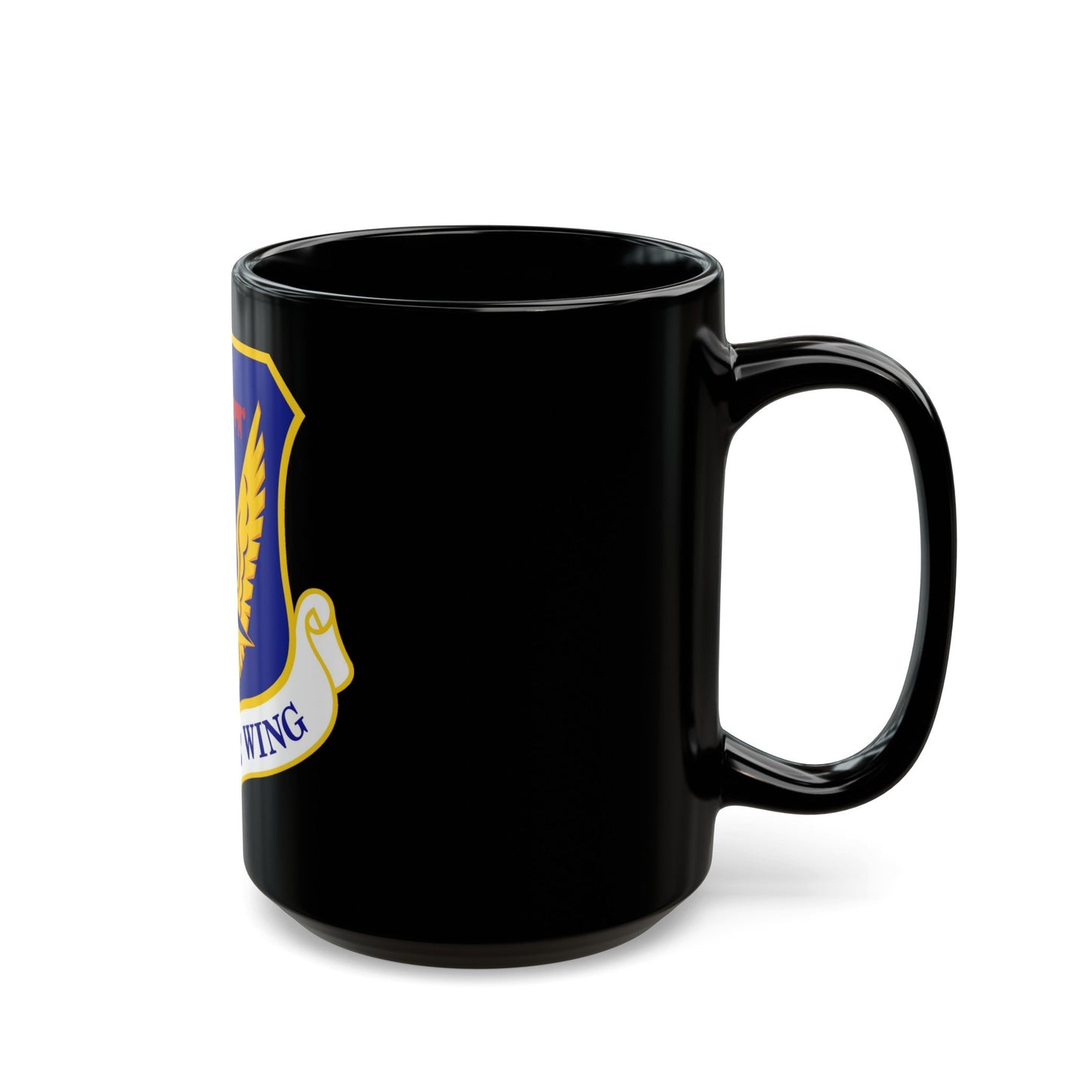 480 Intelligence Surveillance and Reconnaissance Wing ACC (U.S. Air Force) Black Coffee Mug-The Sticker Space