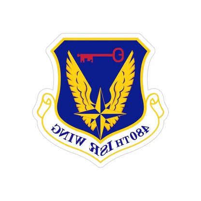480 Intelligence Surveillance and Reconnaissance Wing ACC (U.S. Air Force) REVERSE PRINT Transparent Die-Cut STICKER 6 Inch Die-Cut Transparent - The Sticker Space
