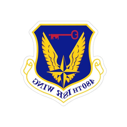 480 Intelligence Surveillance and Reconnaissance Wing ACC (U.S. Air Force) REVERSE PRINT Transparent Die-Cut STICKER - The Sticker Space