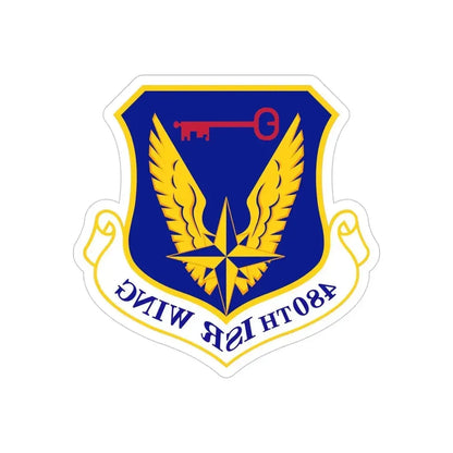480 Intelligence Surveillance and Reconnaissance Wing ACC (U.S. Air Force) REVERSE PRINT Transparent Die-Cut STICKER - The Sticker Space