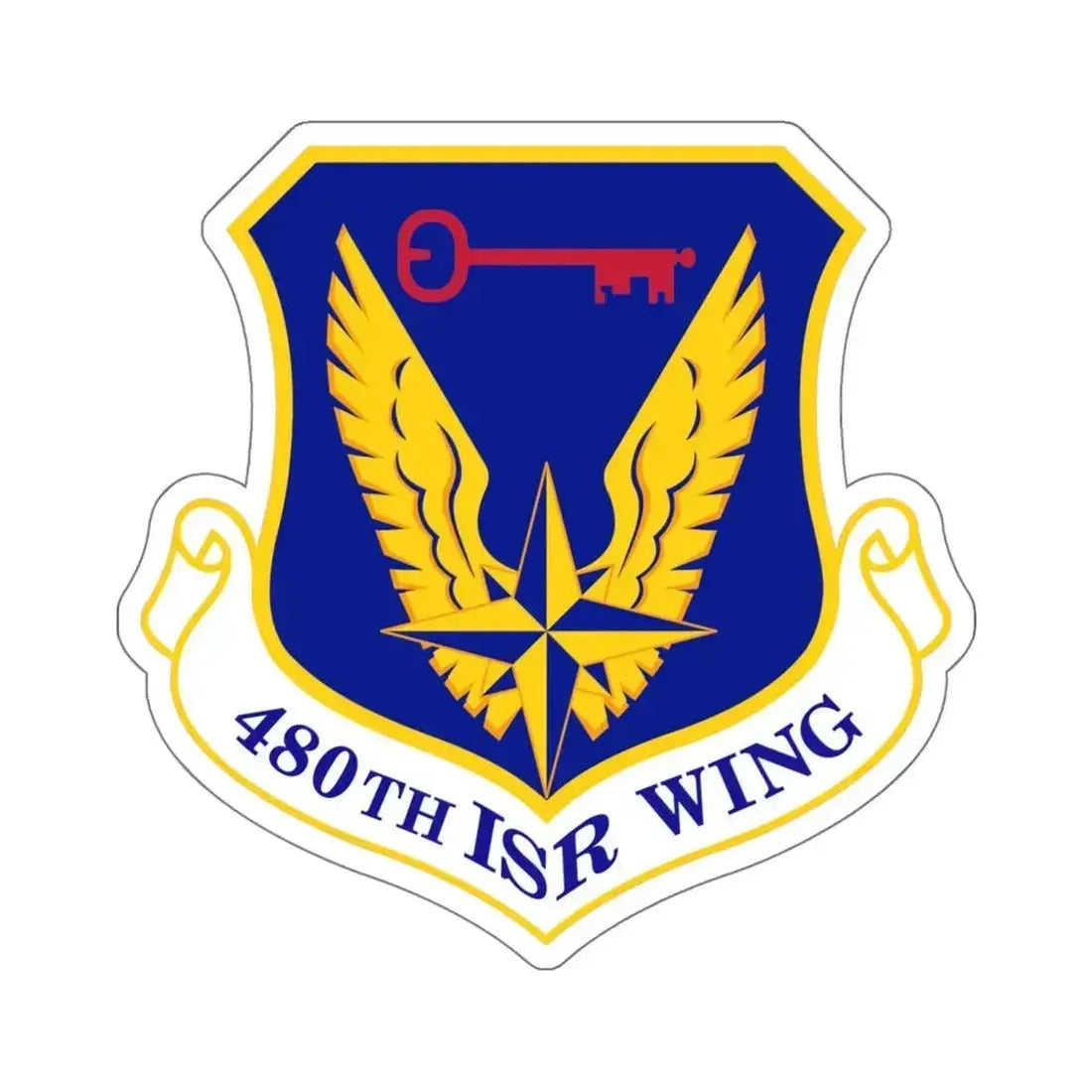 480 Intelligence Surveillance and Reconnaissance Wing ACC (U.S. Air Force) STICKER Vinyl Die-Cut Decal 4 Inch - The Sticker Space