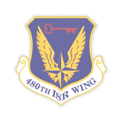 480 Intelligence Surveillance and Reconnaissance Wing ACC (U.S. Air Force) STICKER Vinyl Kiss-Cut Decal 2 Inch Transparent - The Sticker Space