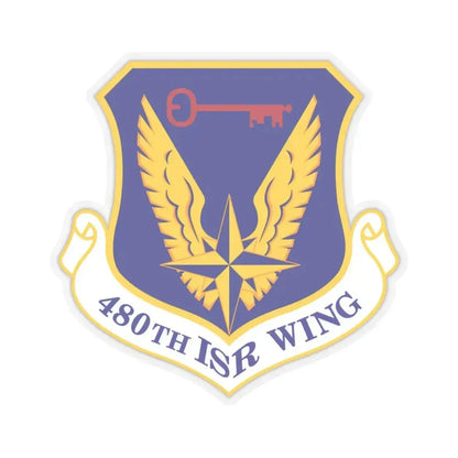 480 Intelligence Surveillance and Reconnaissance Wing ACC (U.S. Air Force) STICKER Vinyl Kiss-Cut Decal 3 Inch Transparent - The Sticker Space