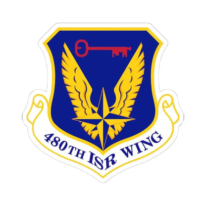 480 Intelligence Surveillance and Reconnaissance Wing ACC (U.S. Air Force) STICKER Vinyl Kiss-Cut Decal 4 Inch White - The Sticker Space