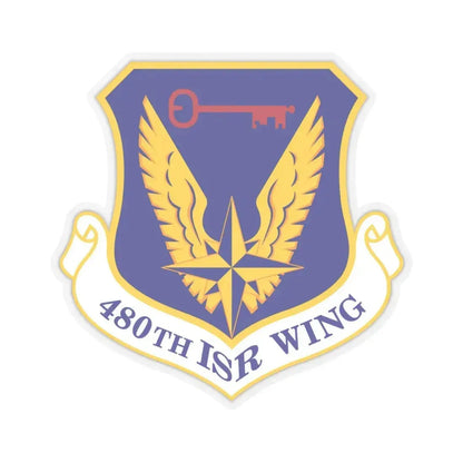 480 Intelligence Surveillance and Reconnaissance Wing ACC (U.S. Air Force) STICKER Vinyl Kiss-Cut Decal 6 Inch Transparent - The Sticker Space