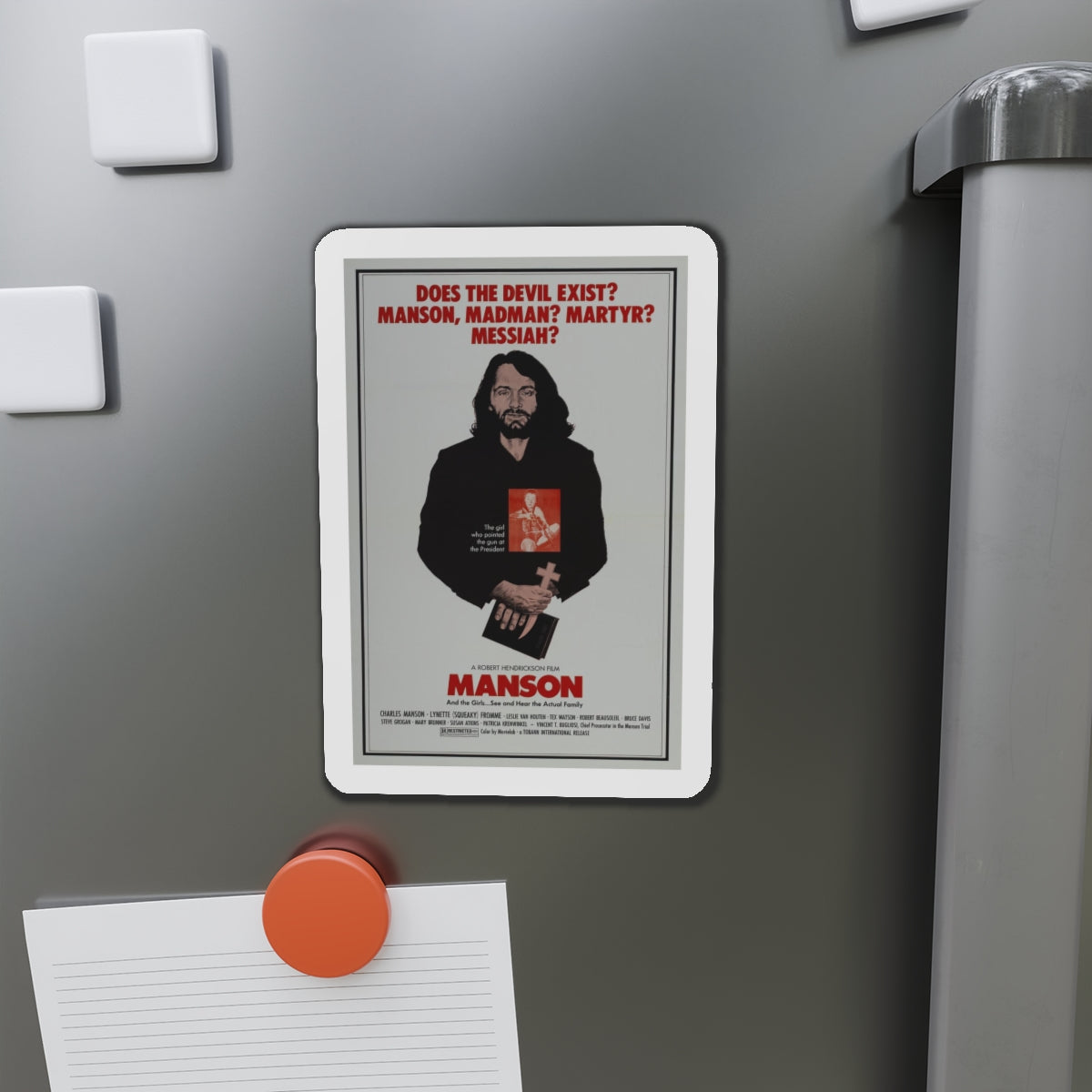 MANSON 1973 Movie Poster - Refrigerator Magnet-The Sticker Space