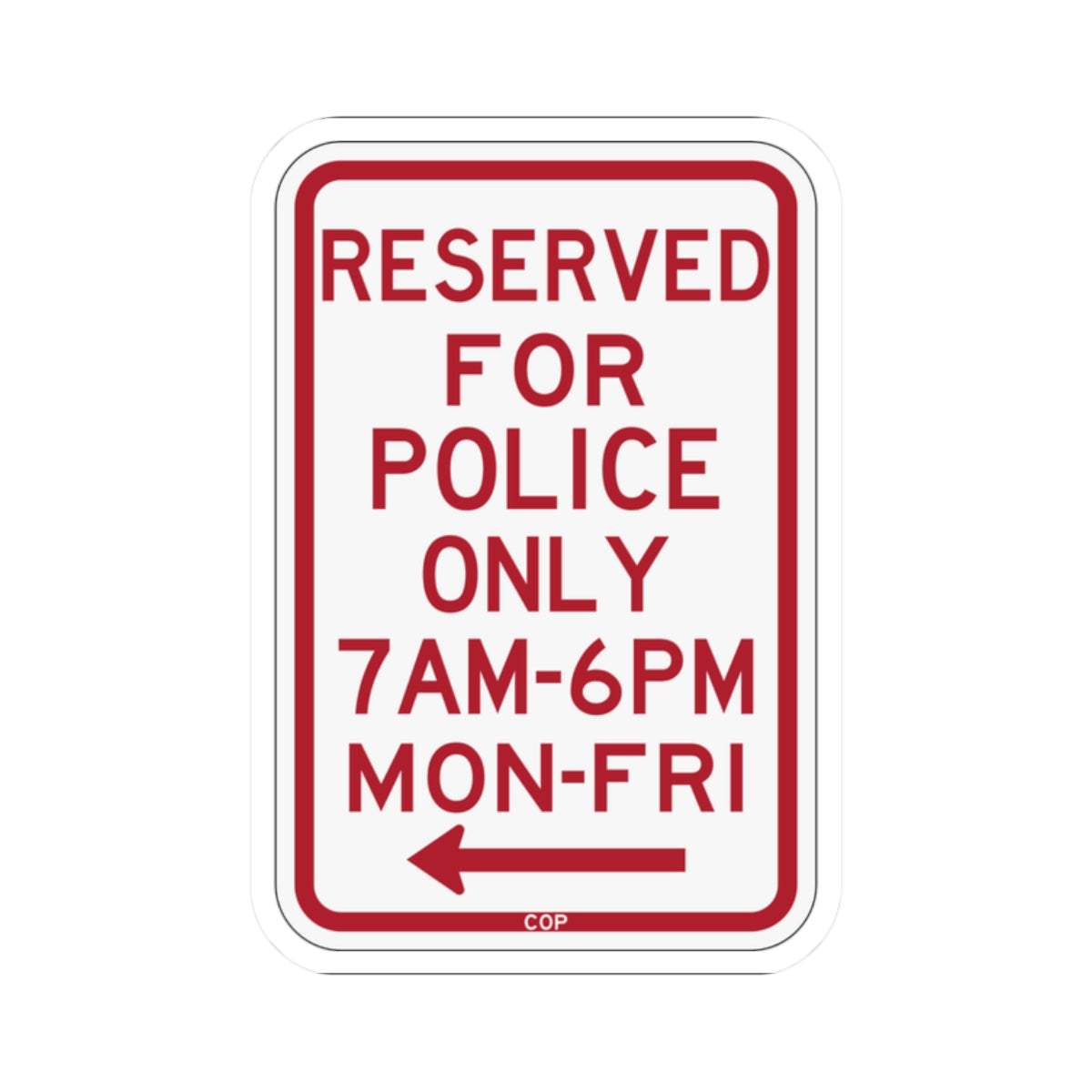 PBOT Road sign P4051 (Oregon) (Road Sign) STICKER Vinyl Kiss-Cut Decal