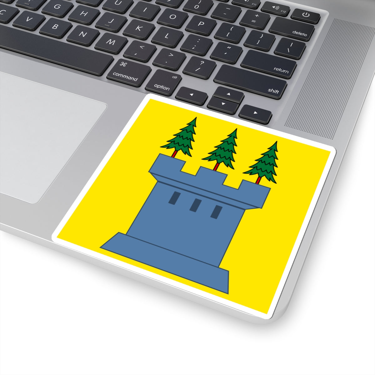 CHE Laupen ZH 1667 Flag (Switzerland) STICKER Vinyl Kiss-Cut Decal