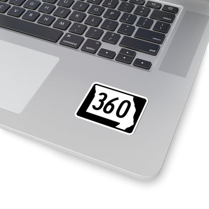 MO-360 (Missouri) (Road Sign) STICKER Vinyl Kiss-Cut Decal