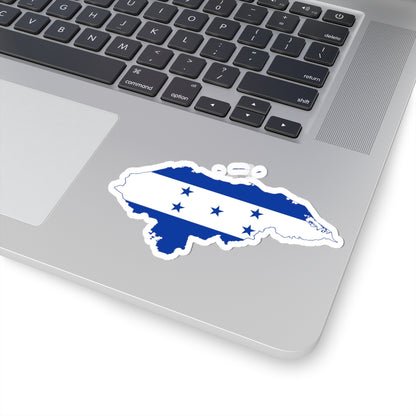 Flag map of Honduras 1949 - 2022 (Honduras) STICKER Vinyl Kiss-Cut Decal