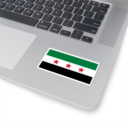 Flag of Syria 1930-1958 19611963 (Syria) STICKER Vinyl Kiss-Cut Decal