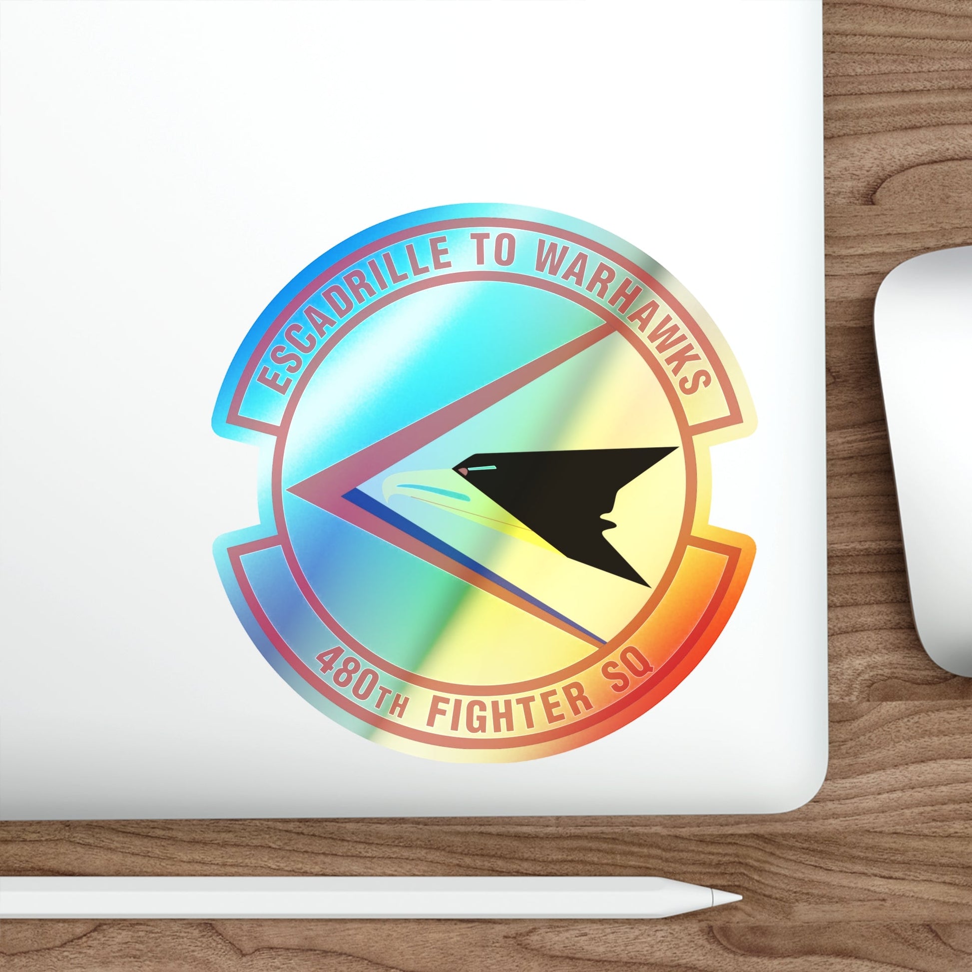 480th Fighter Squadron (U.S. Air Force) Holographic STICKER Die-Cut Vinyl Decal-The Sticker Space