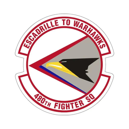 480th Fighter Squadron (U.S. Air Force) STICKER Vinyl Die-Cut Decal 5 Inch - The Sticker Space