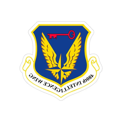 480th Intelligence Wing (U.S. Air Force) REVERSE PRINT Transparent Die-Cut STICKER - The Sticker Space