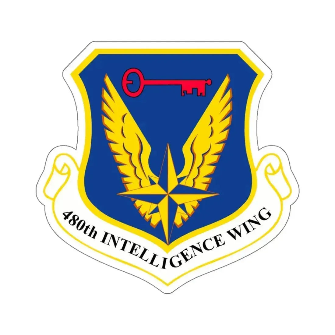 480th Intelligence Wing (U.S. Air Force) STICKER Vinyl Die-Cut Decal 6 Inch - The Sticker Space