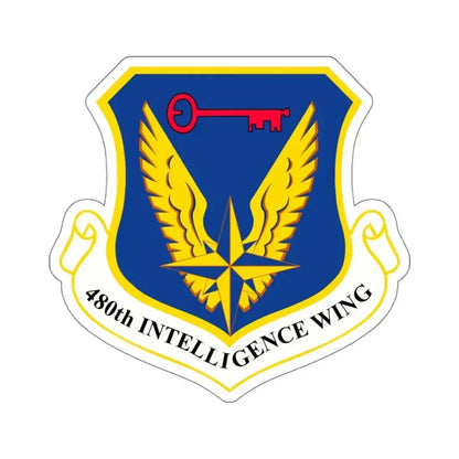 480th Intelligence Wing (U.S. Air Force) STICKER Vinyl Kiss-Cut Decal 4 Inch White - The Sticker Space