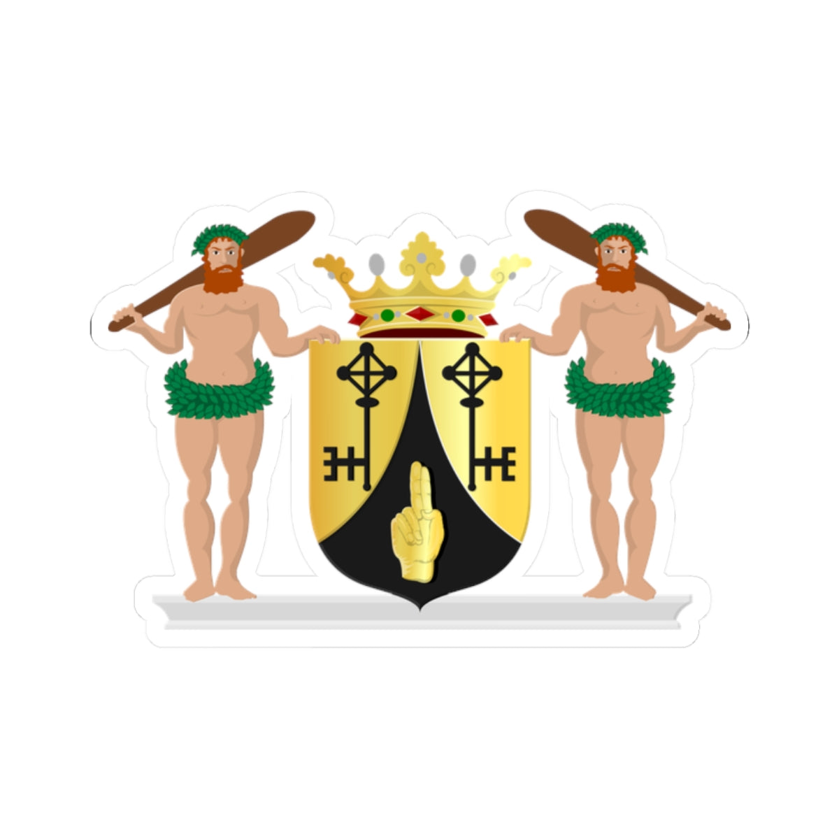 Anloo wapen (Netherlands) (Coat of Arms) STICKER Vinyl Kiss-Cut Decal