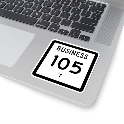Texas Business 105-T (Texas) (Road Sign) STICKER Vinyl Kiss-Cut Decal