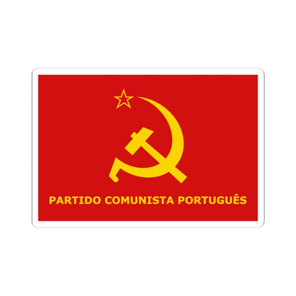 Flag of the Portuguese Communist Party (Portugal) STICKER Vinyl Kiss-Cut Decal