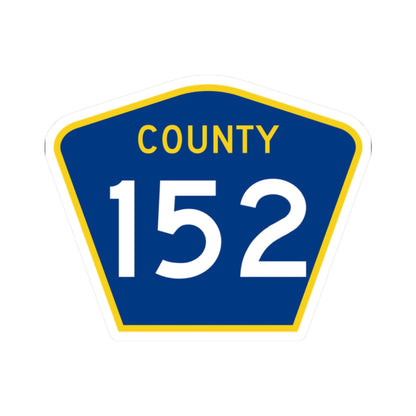 County 152 MN (Minnesota) (Road Sign) STICKER Vinyl Kiss-Cut Decal