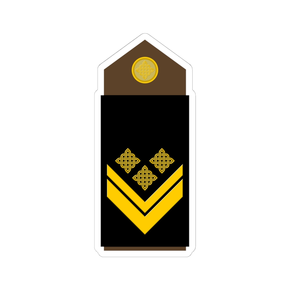 Army HRV OR 09 (Croatia) (Military Rank) STICKER Vinyl Kiss-Cut Decal