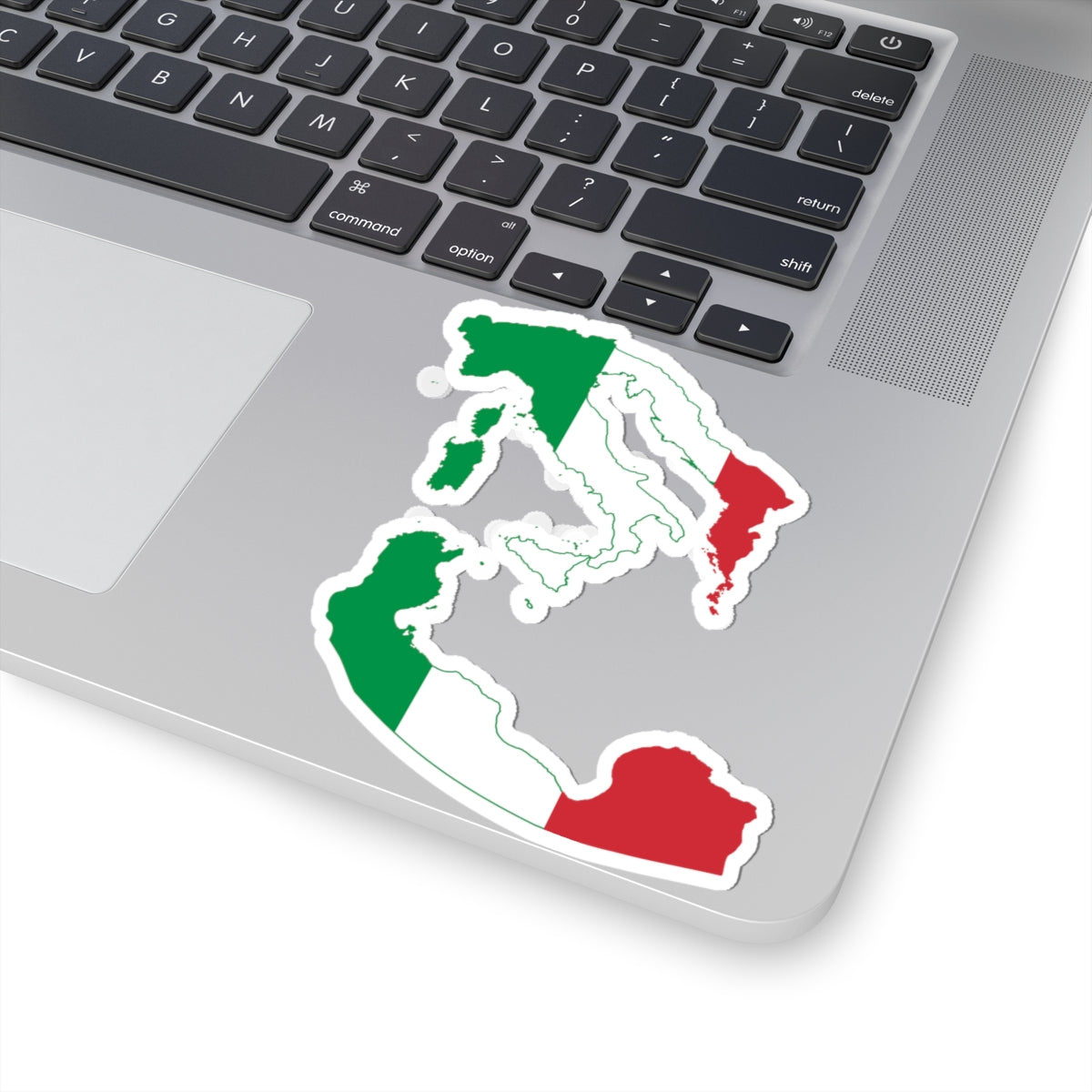 Flag map of Greater Italy (Italy) STICKER Vinyl Kiss-Cut Decal