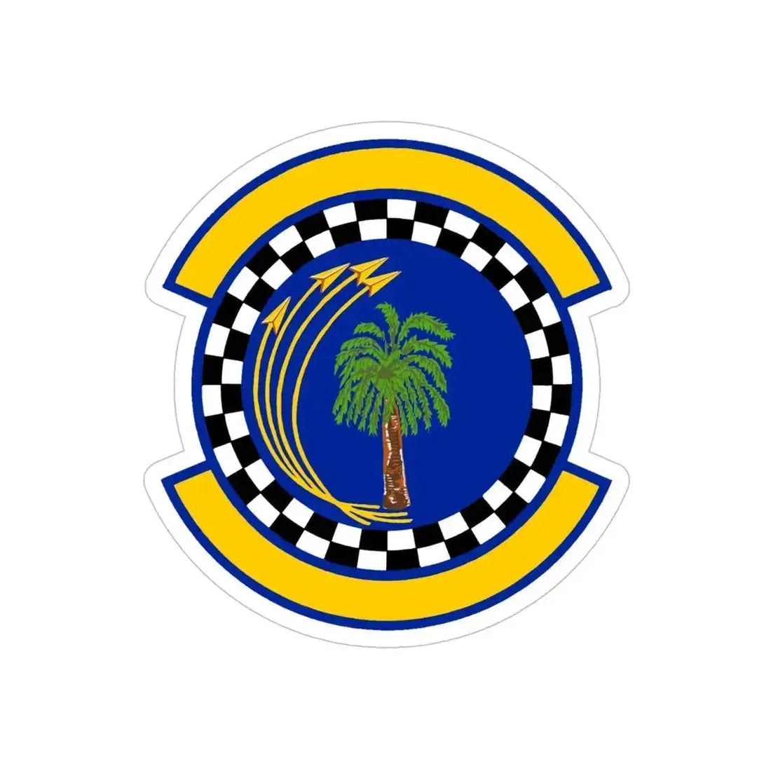 482 Force Support Squadron AFRC (U.S. Air Force) REVERSE PRINT Transparent Die-Cut STICKER 5 Inch Die-Cut Transparent - The Sticker Space