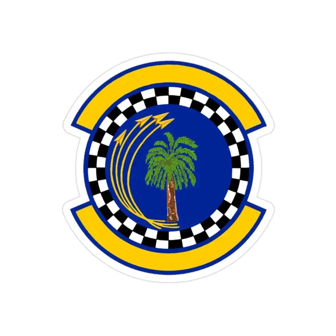 482 Force Support Squadron AFRC (U.S. Air Force) REVERSE PRINT Transparent Die-Cut STICKER - The Sticker Space