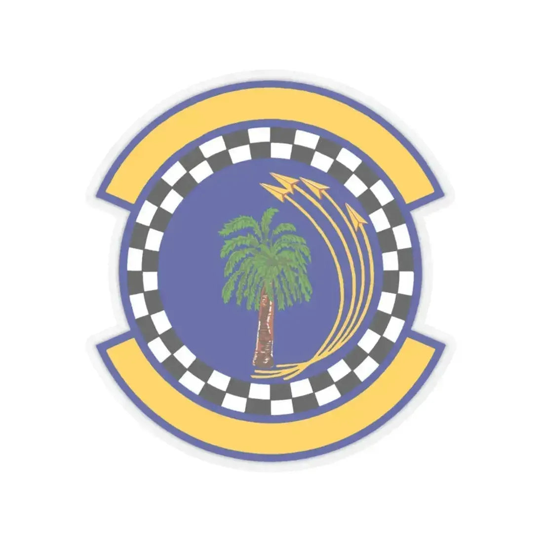 482 Force Support Squadron AFRC (U.S. Air Force) STICKER Vinyl Kiss-Cut Decal 3 Inch Transparent - The Sticker Space