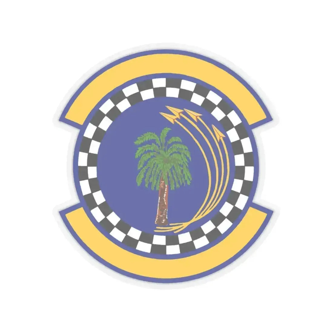 482 Force Support Squadron AFRC (U.S. Air Force) STICKER Vinyl Kiss-Cut Decal 4 Inch Transparent - The Sticker Space