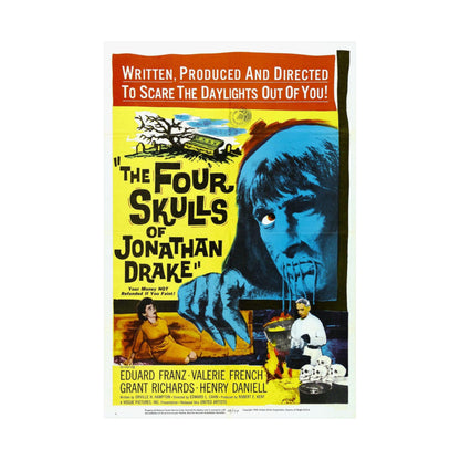 THE FOUR SKULLS OF JONATHAN DRAKE 1959 - Paper Movie Poster