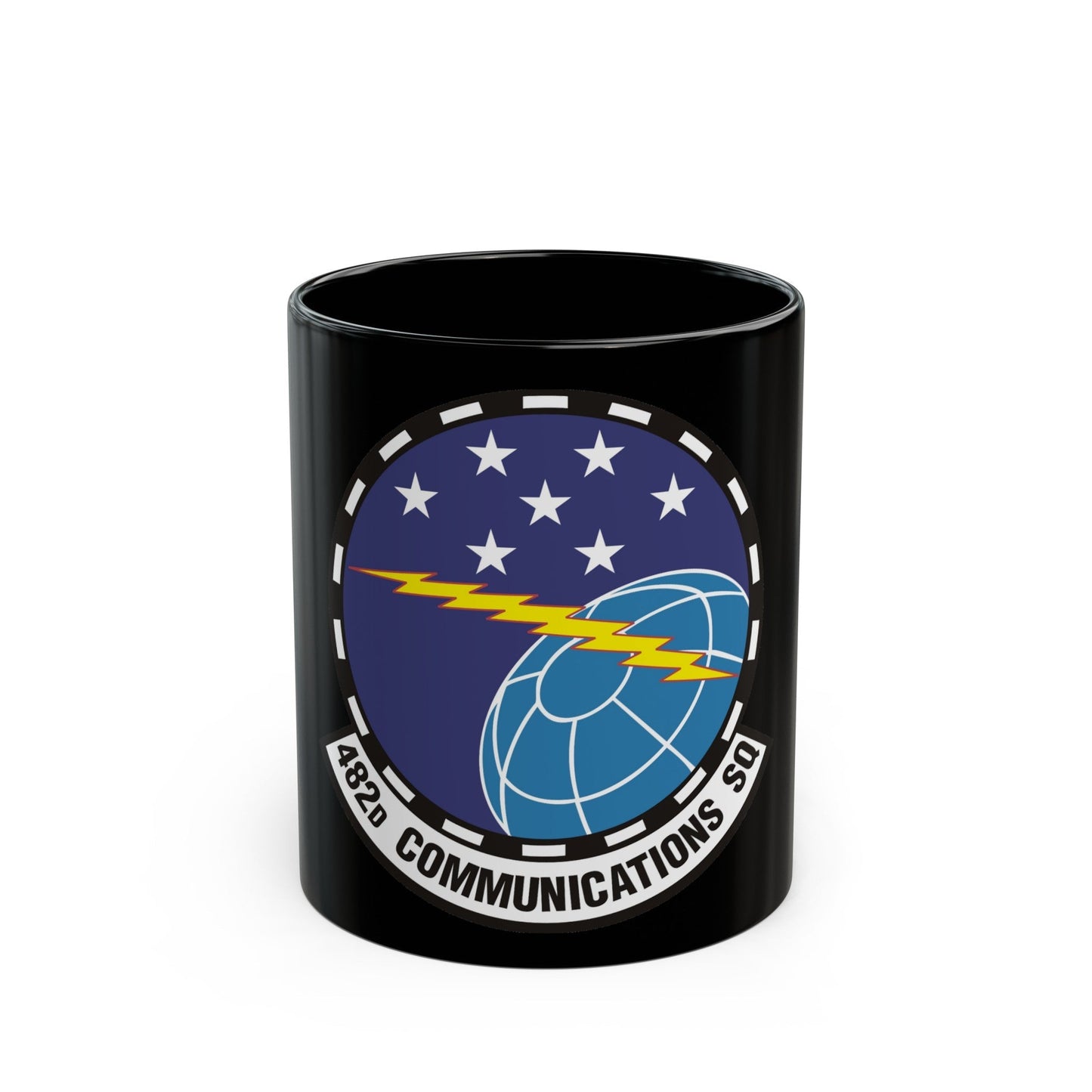 482d Communications Squadron (U.S. Air Force) Black Coffee Mug-11oz-The Sticker Space