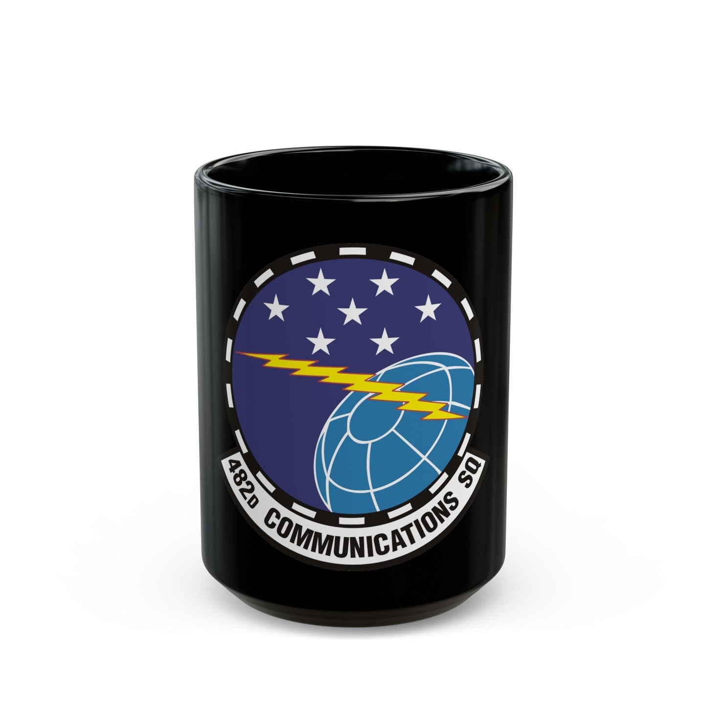 482d Communications Squadron (U.S. Air Force) Black Coffee Mug-15oz-The Sticker Space