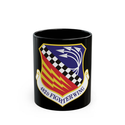 482d Fighter Wing (U.S. Air Force) Black Coffee Mug-11oz-The Sticker Space