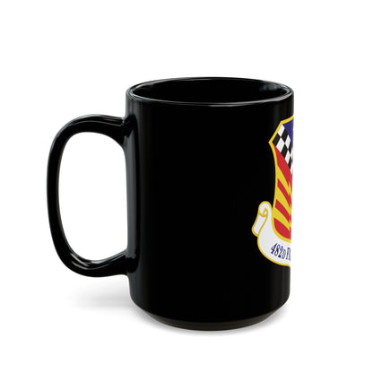 482d Fighter Wing (U.S. Air Force) Black Coffee Mug-The Sticker Space