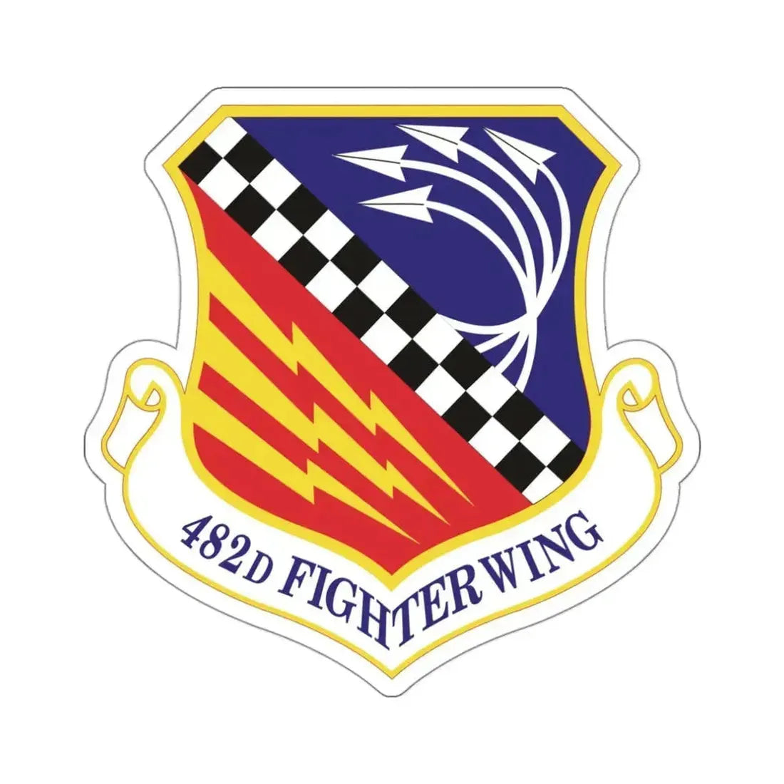 482d Fighter Wing (U.S. Air Force) STICKER Vinyl Die-Cut Decal 3 Inch - The Sticker Space