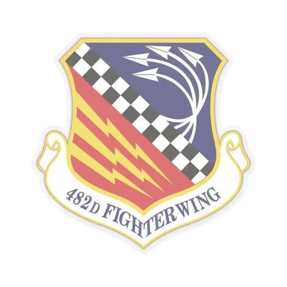 482d Fighter Wing (U.S. Air Force) STICKER Vinyl Kiss-Cut Decal 4 Inch Transparent - The Sticker Space