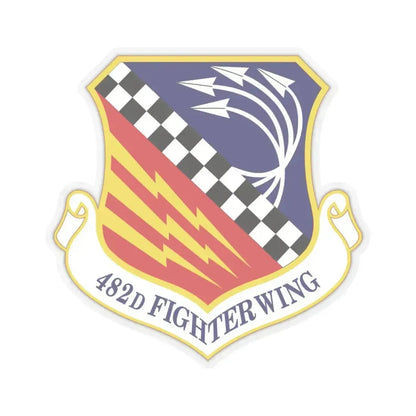 482d Fighter Wing (U.S. Air Force) STICKER Vinyl Kiss-Cut Decal 6 Inch Transparent - The Sticker Space