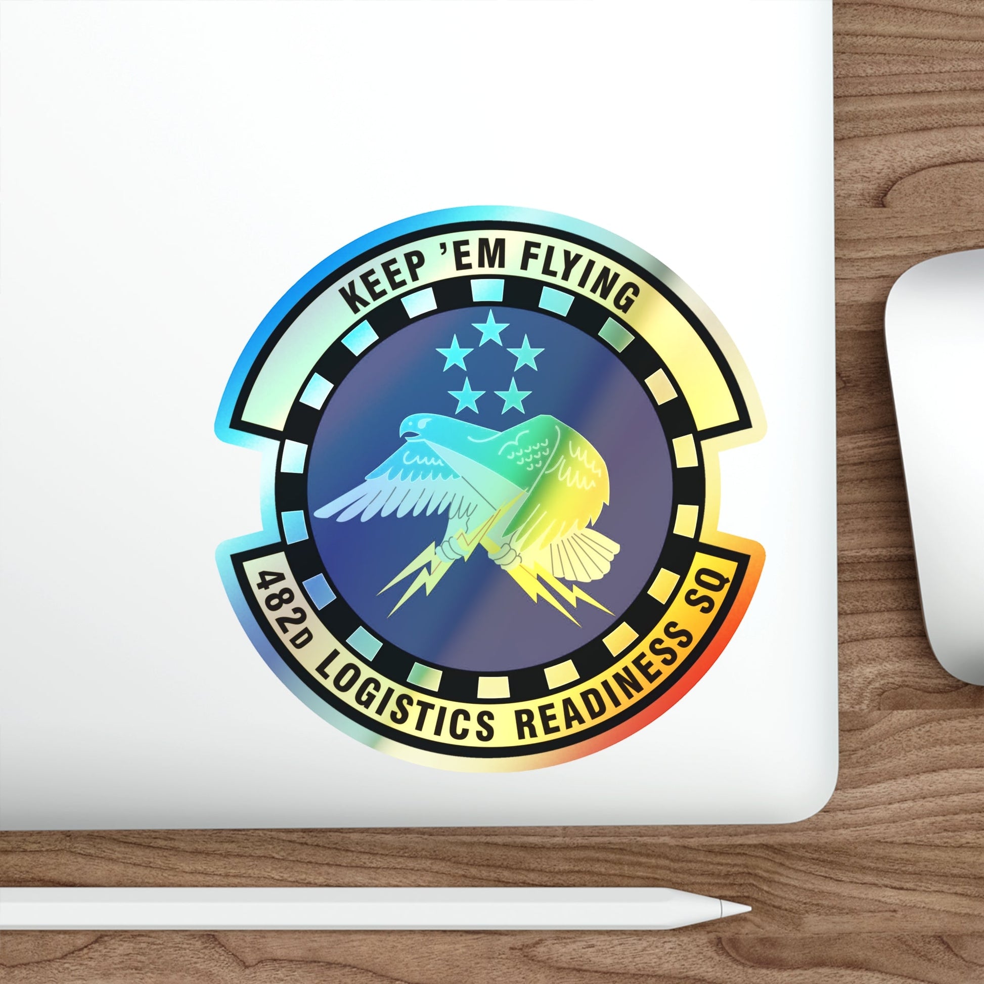 482d Logistics Readiness Squadron (U.S. Air Force) Holographic STICKER Die-Cut Vinyl Decal-The Sticker Space